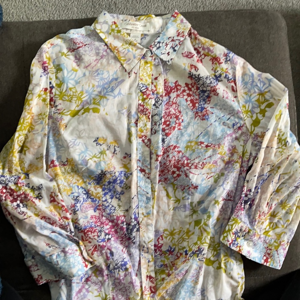 Coldwater Creek Floral Blouse